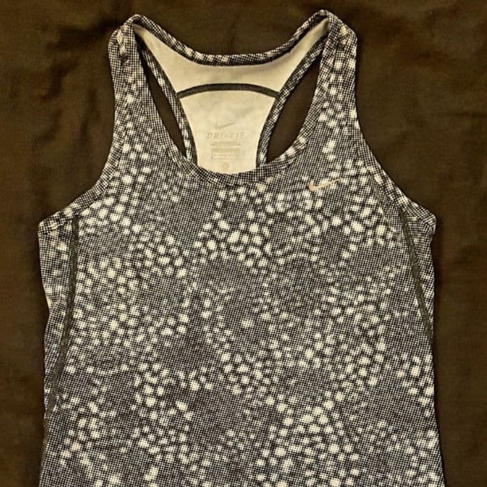 NWOT Women's Nike Dri-Fit Digital Tank Top Blue Navy - Small